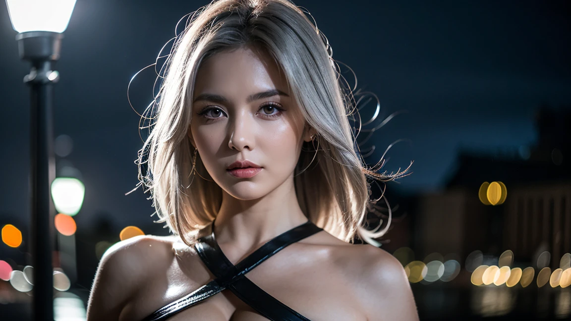 ((Realistic lighting, best qualtiy, 8K分辨率, tmasterpiece:1.3)),sharp fokus:1.2,1girll,Beautiful Women with Perfect Figure:1.4,Slim abs:1.1,鎖骨,The chest is huge,(random color hair),Riman,nightclub,((A female DJ)),with headphones on,Electric tone,DJ DJ,Ultra-fine face,Fine eyes,二重まぶた,ssmile