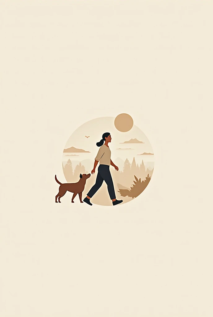 Make me a logo that represents me as a goal oriented person and a pet lover