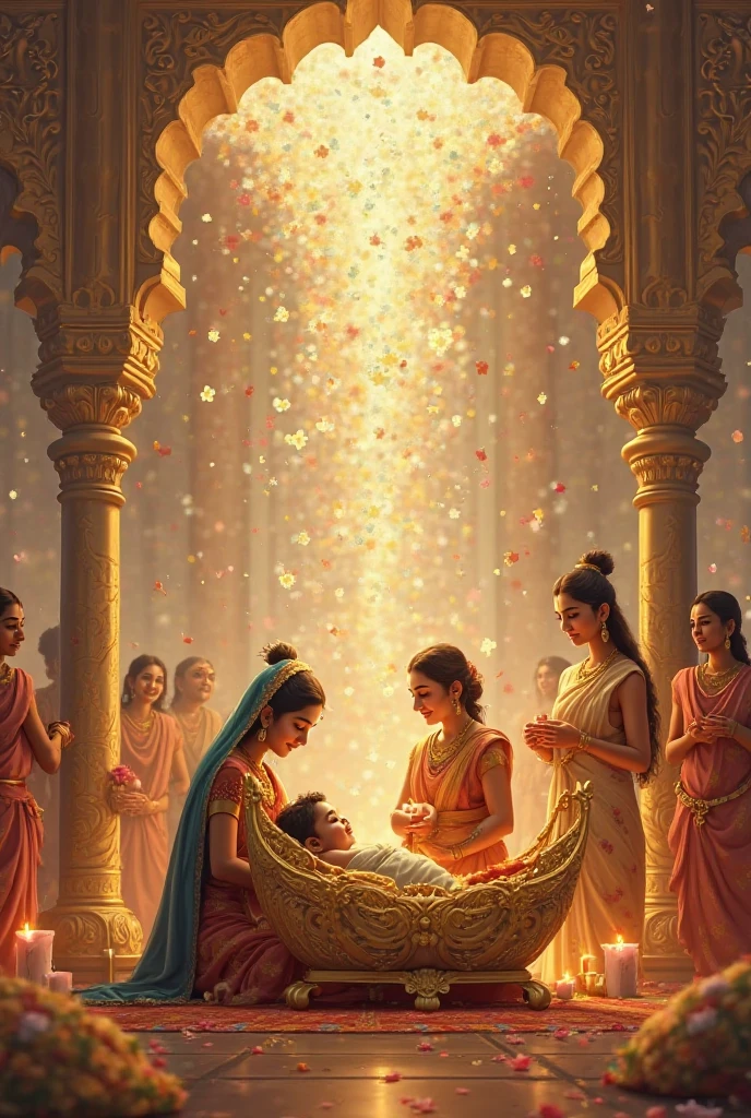 Shree Krishna Bday celebration as Shree Krishna is New Born Baby