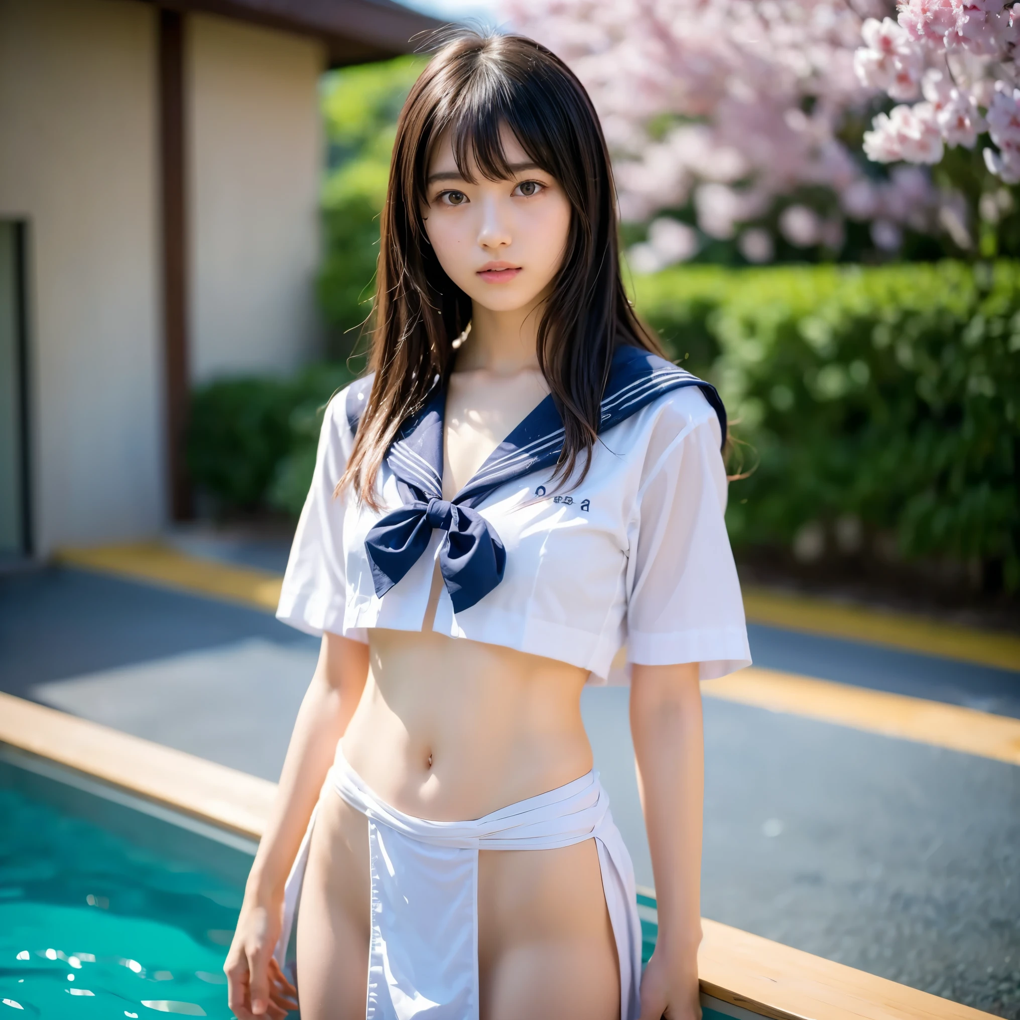 (RAW photo) High resolution、prison、Beautiful teens、sailor suit, white underwear, random color,可愛いsailor suit,at the same time、at the same time、at the same time、Feels good、RAW photo with both eyes closed, cute face、Full body Esbian、I can see your underwear、look up、skinny、14 years、small breasts、close your eyes、深いsorrow、sorrow、look up at the sky、open your mouth、Shout、 written boundary depth,real light,ray tracing,OC renderer,UE5 renderer,surreal,highest quality,8K,works of masters,super fine,Fine pubic hair,correct anatomy.