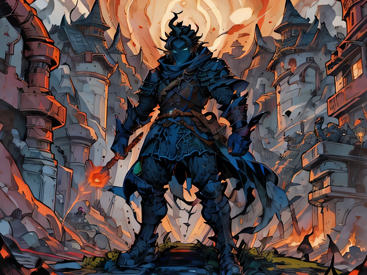Title: "Fireborn Fury: The Chronicles of Draegon"

After Action Report (AAR) Prompt:

Operation: Fireborn Fury

Date: [Insert Date]

Location: Kingdom of Eldoria, Mount Emberpeak

Mission Objective: Defend the Kingdom of Eldoria against the invasion of the Dark Horde

Situation:
The Kingdom of Eldoria faced imminent threat as the Dark Horde, led by the dreaded Warlord Zargoth, launched a full-scale invasion. Our reconnaissance teams reported massive troop movements converging towards the ancient fortress of Mount Emberpeak, a strategic location guarding the heart of Eldoria.

Response:
In response to the dire situation, Command authorized the deployment of Draegon, the legendary fire-breathing dragon, to bolster our defenses. Draegon, possessing a humanoid physique reminiscent of a super-bulky muscular human, was equipped with enchanted armor infused with dragon scales, enhancing his already formidable strength.

Draegon's eyes glowed with an intense red and yellow hue, radiating with the fury of a thousand infernos. As he took to the skies, columns of smoke and ashes billowed from his nostrils and mouth, a testament to the raging fire that burned within him.

Action:
Upon reaching Mount Emberpeak, Draegon unleashed his wrath upon the advancing forces of the Dark Horde. With each breath, he spewed torrents of searing flames, incinerating enemy ranks and reducing siege engines to molten slag.

The Dark Horde, taken aback by the ferocity of Draegon's assault, faltered in their advance. Warlord Zargoth himself, witnessing the devastation wrought by the fireborn fury, hesitated to press the attack.

Exploiting the enemy's momentary hesitation, Eldoria's defenders launched a counteroffensive, bolstered by Draegon's awe-inspiring presence. Together, they pushed back the Dark Horde, driving them from the slopes of Mount Emberpeak and securing a crucial victory for the kingdom.

Outcome:
The timely intervention of Draegon proved decisive in repelling the invasion and safegu