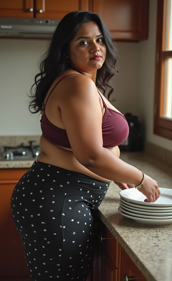 there is a woman posing in a dark room with a maroon dress covered her belly , thick body, beautiful thick female, wide hips, thick legs, she has a jiggly fat round belly, thick thighs, curvy hourglass figure, thicc, curvy model, widest hips, hyperrealistic full figure, bbwchan, voluptuous body, thick, , ((Chubby woman:1.lump woman:1.3)), full body , , ((Detailed texture of tattooed skin)), tattoo round breasts, irezumi tattoo style, tattoo on breasts, tttattoo, showing her thigh , tattoo on thigh,