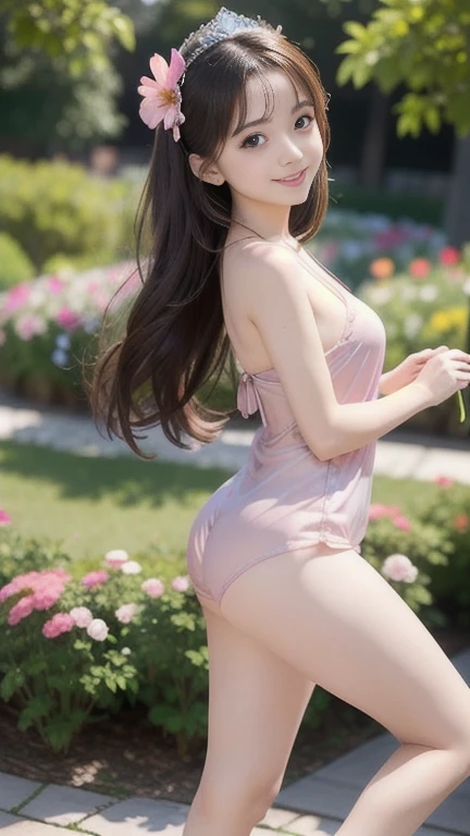 great masterpiece , high quality , Highest quality RAW photos , 8K , happy smile , laugh , the best beauty , elegant beauty , Cute face ,beautiful face , Clear skin without blemishes , 21 years old , girl , alone , a woman , So that you can see the whole body , So that the long legs are visible , white skin , glowing skin , Innocent beauty , 복부 근육 girl , Dark purple hair , dark purple eyebrows , ponytail hair , best quality , best details , moon , night , 2AM , flower garden , many flowers , rose , tulip , Lily , garden , In a sexy pose , very perverted , best shadow , studio lighting, photon mapping , clean and white skin , realistic , full nude ,explicit nudity, Sexy naked , Commandogo , You should not wear bottoms , clean pussy ,hairless pussy ,Shamelessly showing pussy , intricate details , extremely realistic. , big bust , Greedy breasts , big nipples , clear nipples , pink areola , smooth sensual body ,Shy eyes ,very erotic posture , perfect beautiful proportions , perfect body balance , perfect body balance , Eighth Ratio , slim body , Smooth body lines , Fantastic body , Voluminous body , moist body , clear face , Clear lips , clear eyes , double eyelid
