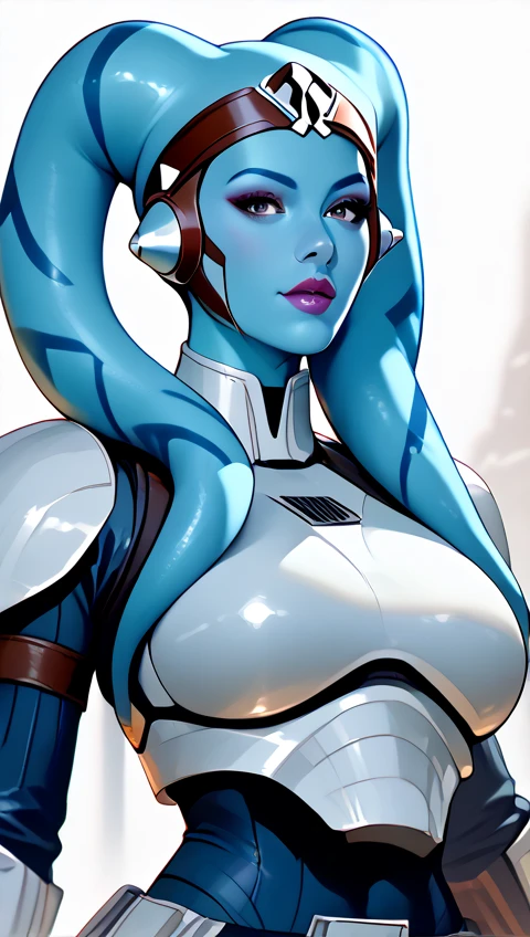(masterpiece:1.2, best quality:1.2, beautiful, high quality, highres:1.1, aesthetic), detailed, extremely detailed, ambient soft lighting, 4K, perfect eyes, perfect face, perfect lighting, 1girl, (((blue skin)), twi'lek), (wearing black leather jumpsuit, flight suit, unzipped, utility belt, fingerless gloves, rolled sleeves, long boots, ((busty), slender body, thin, slim sexy body, slim waist, (((gigantic breasts), big cleavage))), Imperial starship, Star Wars,