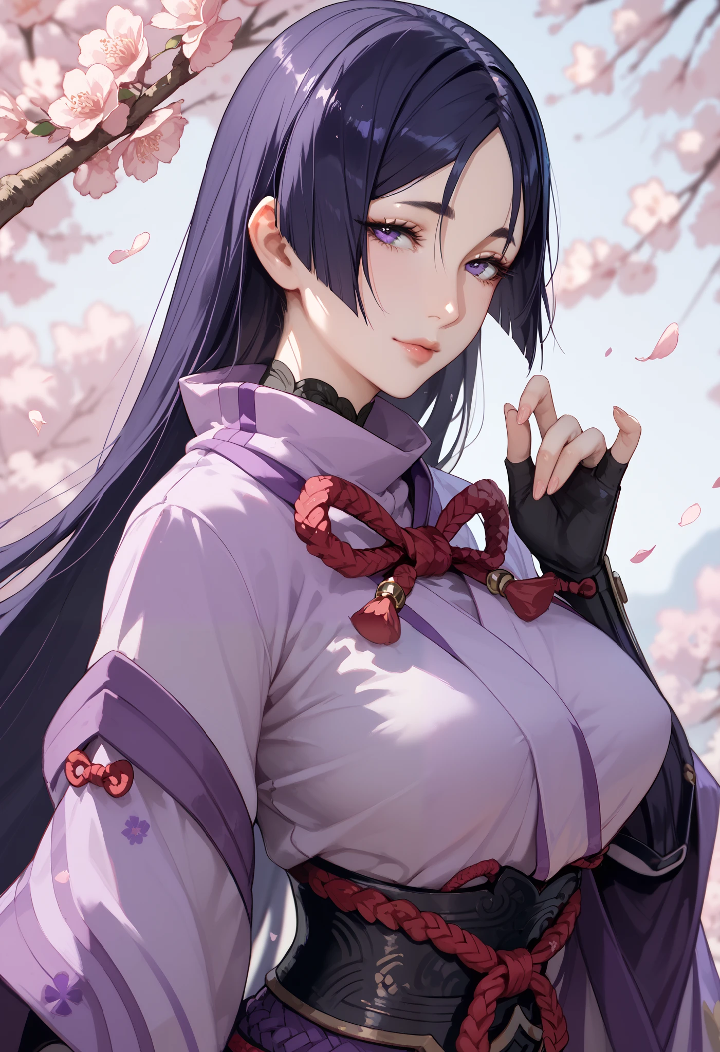 Sexy raikou,purple samurai ,clothes