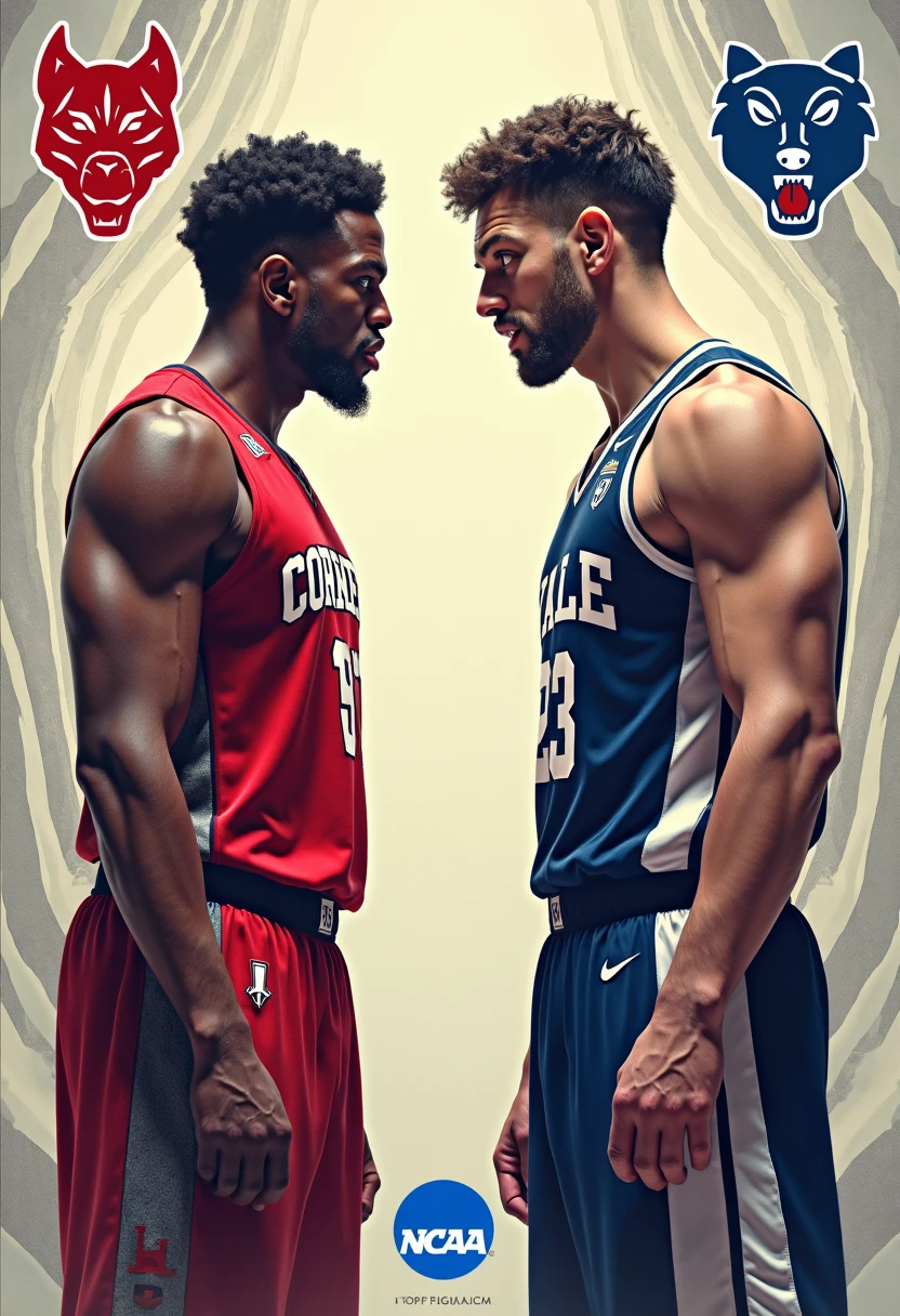 Basketball, Tall, handsome and handsome！handsome muscles, chest hair, professional basketball court, movie poster, award-winning works, shorts, a lot of body hair, real photos 
