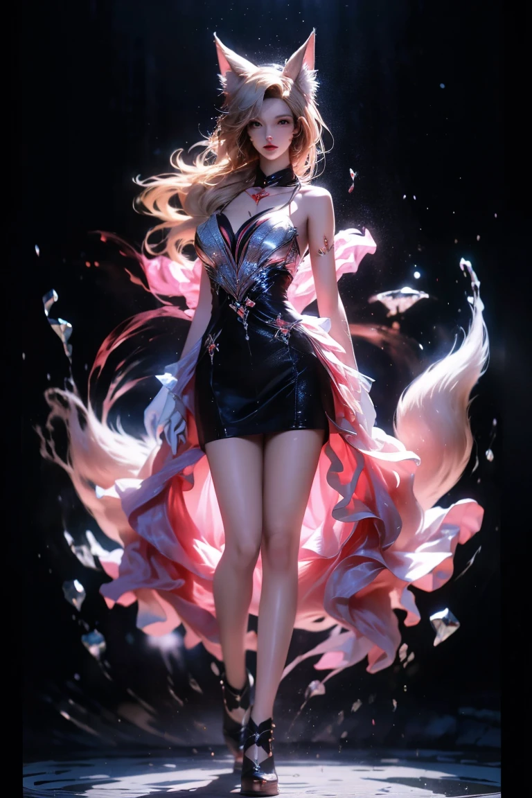 Sexy full body girl, Pink pink dress, There is brightness, Blonde hair, striking appearance, 50s cartoon style, Vector Image, without background, Clip art style