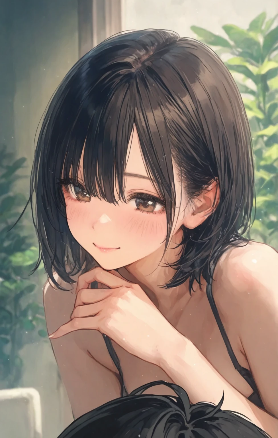 (Ideal:1.1), (perfection:1.1), (flawless:1.1), (highest quality:1.2), (best quality:1.2), Hot Springs, 1girl, incredibly beautiful, very sweaty, wet, (naked:1.2), (nude:1.2), (:1.2), (naughty smirk:1.2), detailed body, short hair, best quality eyes, 4K, (best quality resolution:1.1), best quality upscale, most beautiful upscale