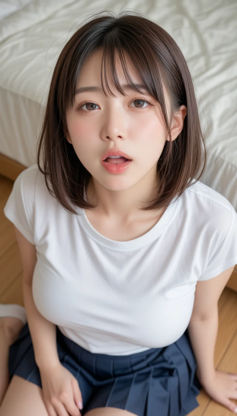 18-year-old, Lie face down , cum splashes on the face, cum on face, semen gushes out, , Intense ejaculation penis NSFM Cute Japanese 非常にIntense 両手でpenisを握っていR ((((Facial)))) 口内ejaculation ass pov, NSFM, cum in mouth, big penis ,Front angle cleavage 口を大きく開けていR ニヤリ 口から大量の白い液体が溢れていR penisから白い液体が出ていR 口の周りにたくさんの生クリームがついてい.R, penisにたくさんの生クリームがついていR, Fair skin Strong-minded personality , bitch