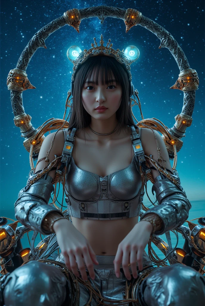 1 girl, Dopamine Color Matching, Double Diamond, white theme, Luxurious fabrics, dither, far-reaching, She is fused with futuristic Gundam mecha, Gundam style, with headgear, with v-fin , visible cleavage, visible stomach, visible waist,, visible thighs, armored shoulders,armored under arms, armored under legs, 

1
arafed woman sitting in a cockpit of a plane looking at the camera, pilot girl, cute pilot girl, in cockpit, taken in 2 0 2 0, gemma chen, 🕹️ 😎 🚬, with people inside piloting it, luminous cockpit, wenfei ye, 🕹️ 😎 🔫 🤖 🚬

6(((Beautifully))) Openwork pantyhose, High quality details, flow, Dynamic, (1 female), Bright Eyes, Refresh, Attractive front and back, Silk texture, High-quality texture, huge bubbles, Soft Light, Full of reality, At this moment the girl is in a fantasy world.Taiwanese girl 1 beautiful appearance