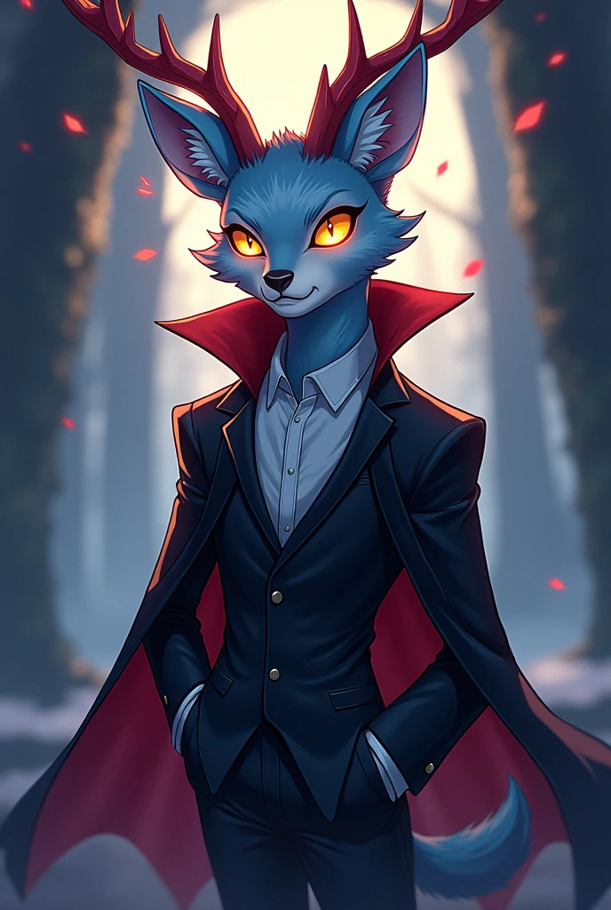 por zackary911,by Chunie,(by place:1.2),by kiyosan,by sigma,((masterpiece)), ((8K quality)), (without watermark), stolas, male, SFW, upright posture, Closed mouth, standing, narrow hips, perfect red formal suit, another hand at his side, (Alone:1.4), pulcro, bright, male body, ((Slim body)), showy, vibrant colors, perfect lighting, perfect shadows, Perfect eyes, perfect face, ((victorian city background)), evening, Global light, (decolaed background, depth of field), (4k, 2k, shading, absurd resolution), perfectly centered image
