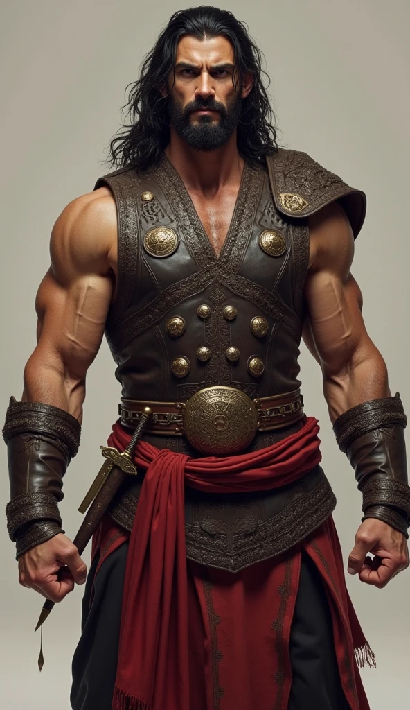 Ancient majapahit warrior,old age,big body