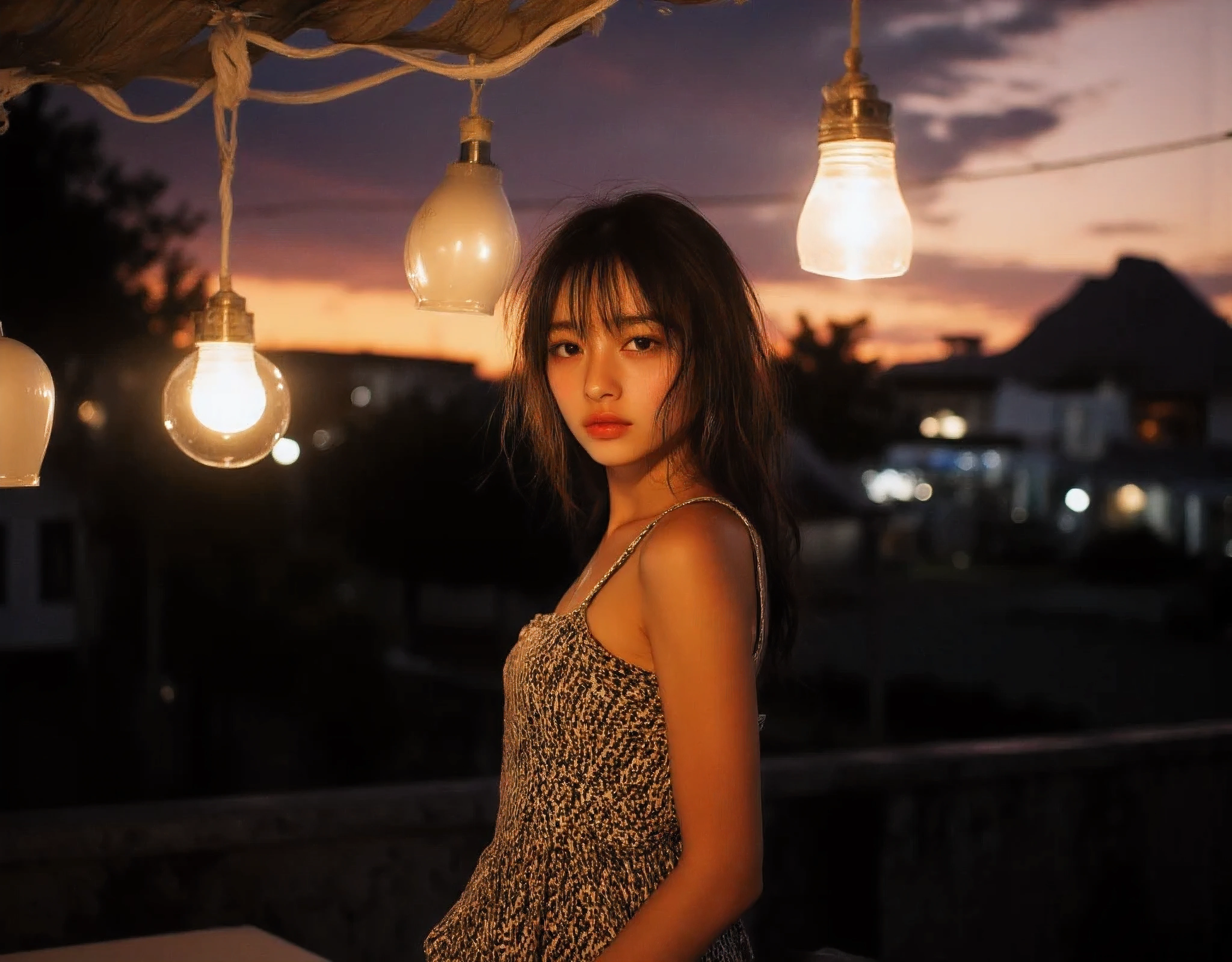 Sexy Filipina woman 25 year old babe (Hard flash photography) Early evening, lantern lit night, Photo from the side, candid photo, (suburban setting background seeing houses and shops) Overlooking the city, mountain sunset, l, (Large prominent perky breasts squeezing together to show cleavage) Flash photography, gyaru, Aesthetically pleasing cinematic composition, epic perspective, dramatic lighting and shadows, symmetrical and detailed, Cute girl with small perky breasts in a black and white geometric print summer dress at the veranda at her home during evening relaxing in the outdoor couch, Metro Manila, philippines, Evening, nighttime, Cute tan brown-skinned Filipina-korean goth girl, Cute and adorable milf mommy wearing her sexy and alluring Cute girl in a black and white anime summer dress at the veranda at home during sunset relaxing in the outdoor couch fit athletic toned sexy fit and athletic Filipina-korean woman, tan skin photorealistic and life-like taken from a Leica m9 50mm 1.2, lowlight photography, 4kPhoto_PDXL Photorealistic, 30 years old , Filipina brown skinned pacific islander Spanish mix girl, high resolution, life-like details, Freckles, moles, simple and elegant demeanor, lovely and ethereal face, Photorealistic and life-like skin texture, lovely kissable pouting lips, sexy sensual and alluring seductive pose , realistic,life-like skin texture,symmetrical,aesthetically pleasing,cinematic composition,detailed portrait,photorealistic,masterpiece,ultra-detailed,sharp focus,physically-based rendering,extreme detail description,professional,vivid colors,high resolution,4K,studio lighting,dramatic lighting,dramatic shadows,dramatic atmosphere,dramatic background,dramatic pose,cinematic framing,cinematic lighting,cinematic camera angle,cinematic depth of field,mood 1girl Cozy bedroom , 4kPhoto_PDXL Photorealistic, 12-years old , Filipina brown skinned pacific islander Spanish mix girl, high resolution, life-like details, Freckles, moles,