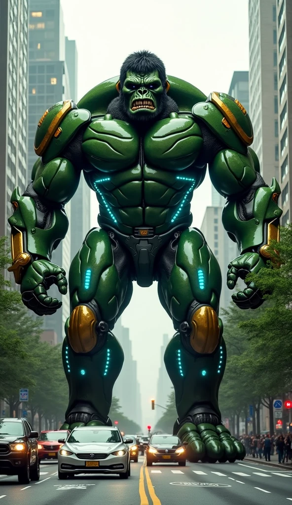Hulk with iron man suit