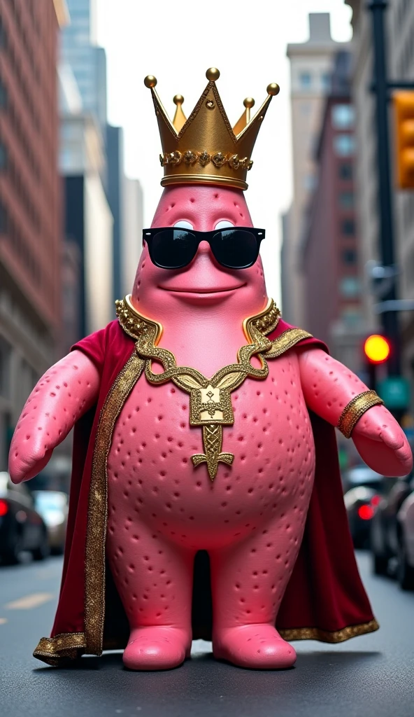 <lora:TerryGilliam:1>35mm photo of an obese nerd in a golden robe with with giant pink weird creatures towering over him. The background setting is a masonic freemason courtroom of pink and black gooey plastic. Eyes Wide Shut Cinematography by Stanley Kubrick, film keyframe