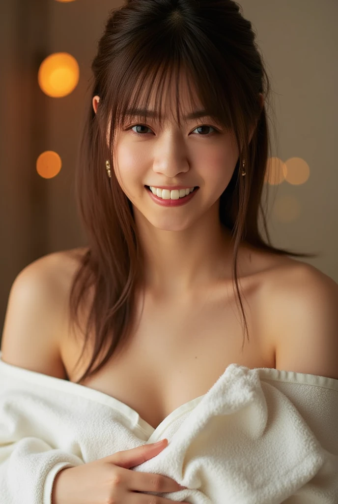 (((((((All nude)))))))、(((((((((((Fisheye Lens)))))))))))、((((Crying in tears))))、((Reality)), s lips, Detailed background, 1girl in, Squatting in a dark hotel、Old inn in Japan、Just take a bath、、A strong red light shines on my face、16-year-old slim Japanese gravure idol、Natural Breast,, (plaid skirts), small 、Slimed、A slender、Long straight light brown hair, (soft smiling), Look at viewers,Narrow and cramped room、Camisole、Japan's Red Light District、(Prostitutes),(prostitute's room),(dark ilumination)