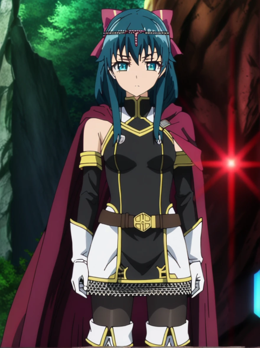 (:cellshading:(anime)(manga)anime main character of a woman in a black dress, Dark witch, Astral Witch Clothing,pose (casting a powerful spell, human :: sorceress, dark sorceress, anime woman, black fur wizard, witch clothes) combat pose with magic!!