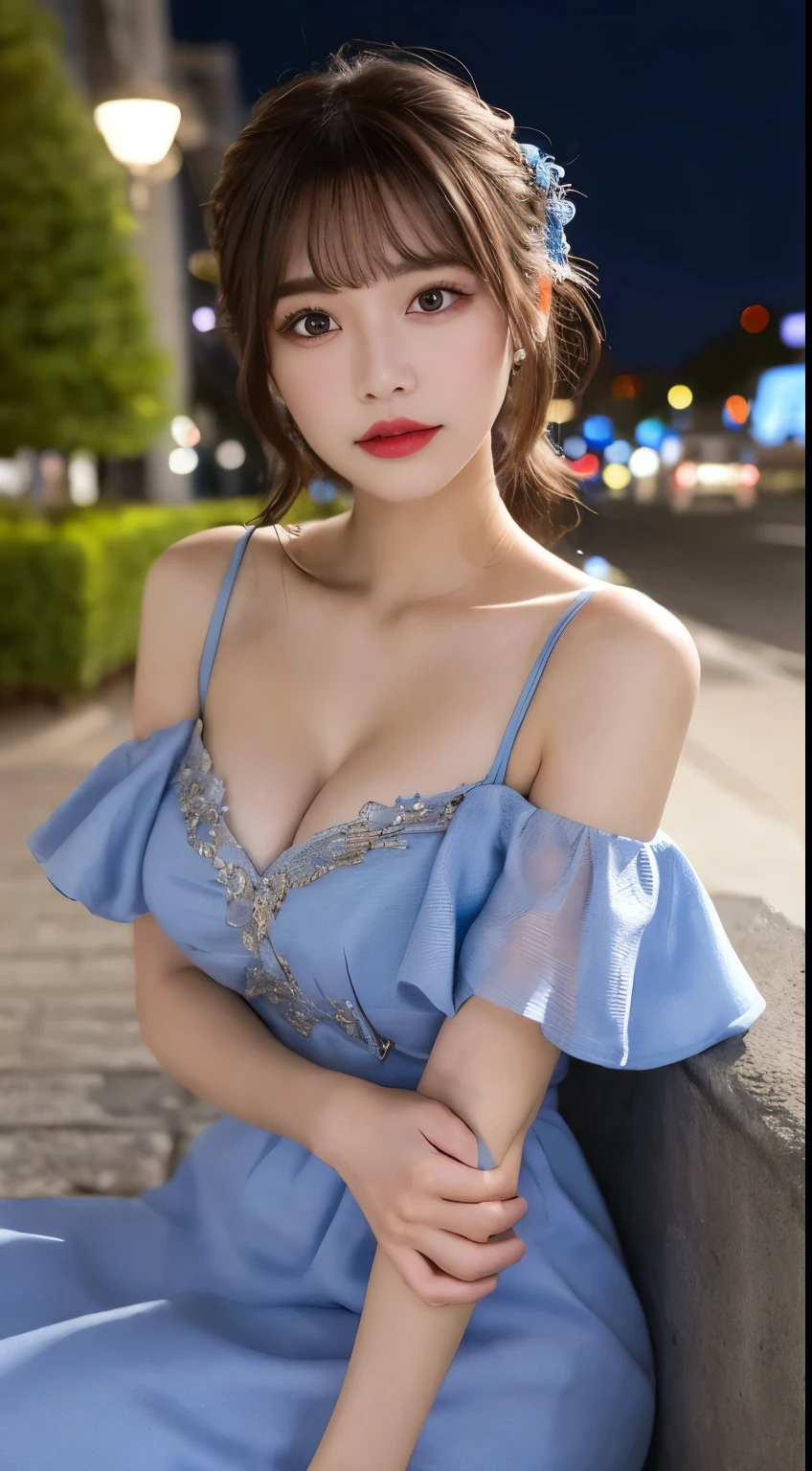masutepiece, Best Quality, Illustration, Ultra-detailed, finely detail, hight resolution, 8K Wallpaper, Perfect dynamic composition, Beautiful detailed eyes, Wear a dress, Natural Color Lip,Beach, Random and cute poses, Kissing face,Close your eyes,Face Kiss Viewer,Perfect and beautiful face,Cute,Sexy face,Sunset,A face that felt ecstasy,Feminine face,Expression of excitement climax having sex