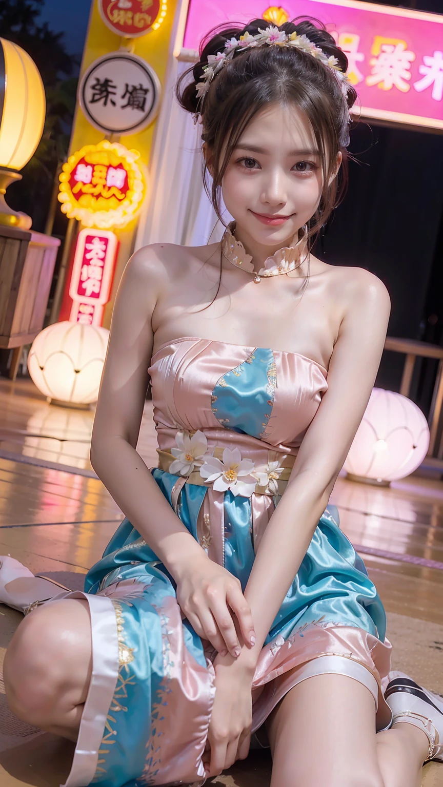 ((((((Small chest))))))、((((Flat Chest))),(((Her clothes were flipped open and her breasts were spilling out)),((((topless)))),(((((My chest is visible))))),(((Open the chest of the costume with both hands、Showing her breasts to me)),1 girl,Japanese,23 years old,woman,Brown long straight hair,Detail face,Detail lips,Details,double eyelid,Wet body,perfect body,Trained abdominal muscles,Shiny skin,Highest quality,日本のwoman一人,diamond,Earrings,((masterpiece、Highest quality))、Detailed face、sexy japanese model、(((A beautifully embroidered blue Chinese dress 1.3)))、Wearing a sexy Chinese dress、depth、1 Girl、Synmatic Lighting、抜群のスタイルを持つwoman、High heels、セクシーなwoman、Sexy legs、Attractive beautiful legs、Naughty legs、smile、Sexy Costumes、White lace panties