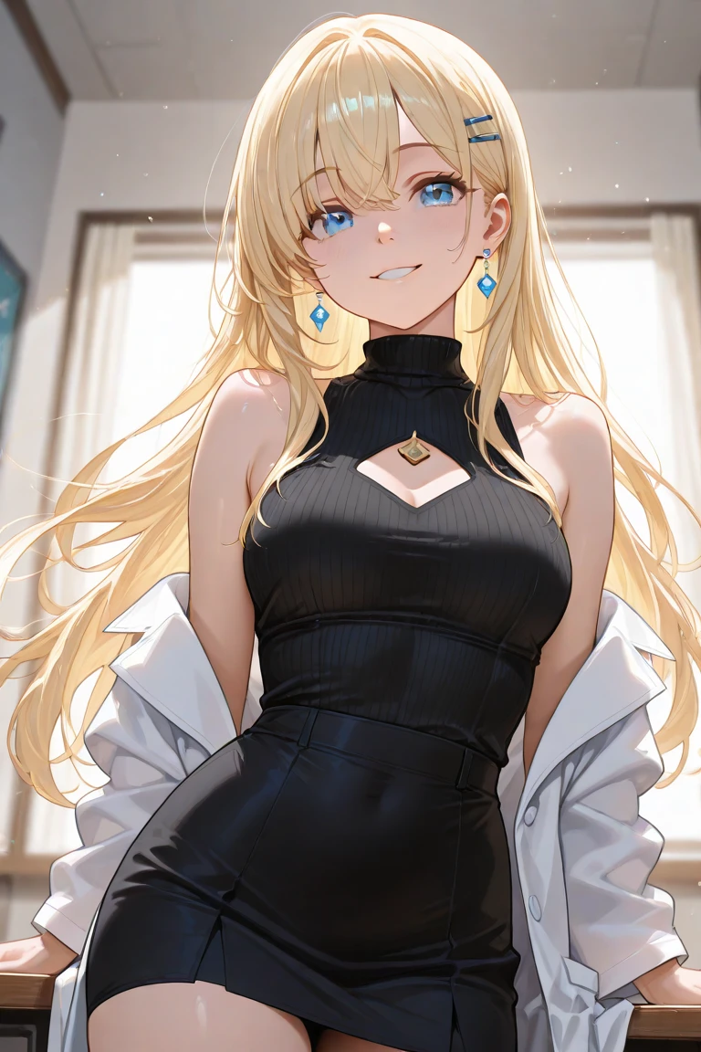 ((Top quality)), ((masterpiece)), (details),
High resolution, super detailed, very detailed CG Unity 8k wallpaper, real, photorealistic,
Beautiful fine face, detailed face.
Pale skin, realistic shining skin.
Detailed fabric texture, detailed hair texture.
(Eyes with attention to beautiful details: 1.5),
(Small hand), ((perfect hand)).
Slim legs, detailed legs.
((Perfect Anatomy)).
Perfect lighting.
Break
A girl,age:25, playboy bunny,
(Platinum Blonde Hair :1.3),
Long Hair, Straight Hair,
((Half smile:1.6)),
(Slender: 1.1), (most big chest: 1.8),
(Fluffy thighs: 1.1),
rabbit ears, black rabbit ears, fake rabbit ears Headband,
black leotard,
pantyhose, black pantyhose,
bowtie, wrist cuffs, 
Break
Support the tray with a glass from the bottom with one hand and lift it above your shoulder,
At Gorgeous background with a golden base,