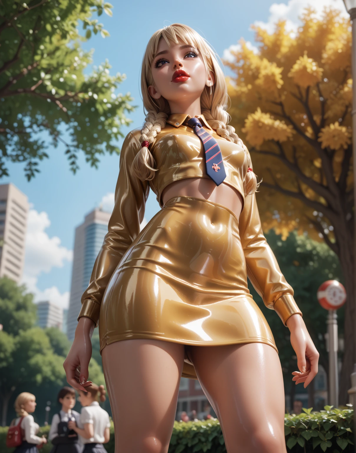 a light skinned houston woman school girl cute perfect no blemishes transparent background golden skin