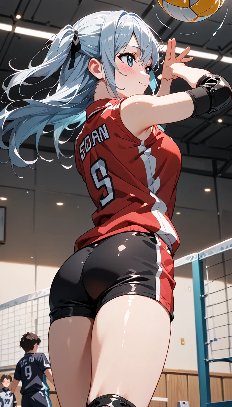 pieces fly、masterpiece、highest quality、Super detailed、High resolution、High resolution、8K portrait、Unity 8k壁紙のHigh resolutionCG、unity 8k wallpaper、cute type little:1.5、:1.5、Highly detailed CG unity 8k wallpaper、realistic、real person、cute type little、 portrait photography、shiny skin、High resolution、(16 years old:1.2)、(1 girl)、beautiful clear eyes、very detailed explanation、delicate face、nice lips、slender body、Same with big breasts thin waist、thin legs、(athletics stadium:1.6)、1 girl, cute type, perfect face, seriously, (blush:1.5),Same with big breasts,((Track and field color uniform setup:1.2)),((No sleeve:1.4)) 、((asshole big anus:1.3)), Detailed description vagina,Show butt hole、distress, blush:1.5, think back:1.5, (open anus:1.6)