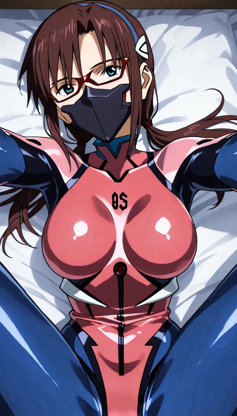 anime style,a girl with face mask