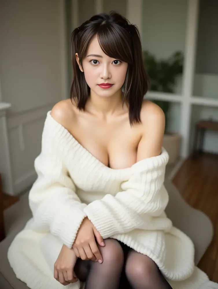 smile、night、RAW photo、(((ultimate beauty portrait)))、((glowing skin))、1 girl、15 year old beautiful girl from Prague、bright look、((brown hair))、(cleavage)、(flare skirt:1.5)、((Big eyes that shine like jewels))、open cardigan、open your clothes、pantyhose、Glossy, glowing skin、(medium hair)、(silky ponytail hair)、(Are standing)、(from below)、under the skirt、(from below下着の接写)、eyeliner、beautiful bangs、hair between eyes、((masterpiece、最high quality、Super detailed、film light、intricate details、High resolution、very detailed))、detailed background、8KUHD、Digital single-lens reflex camera、soft light、high quality、film grain、Fujifilm XT3 、shallow depth of field、natural soft light、Kamimei、rich bust