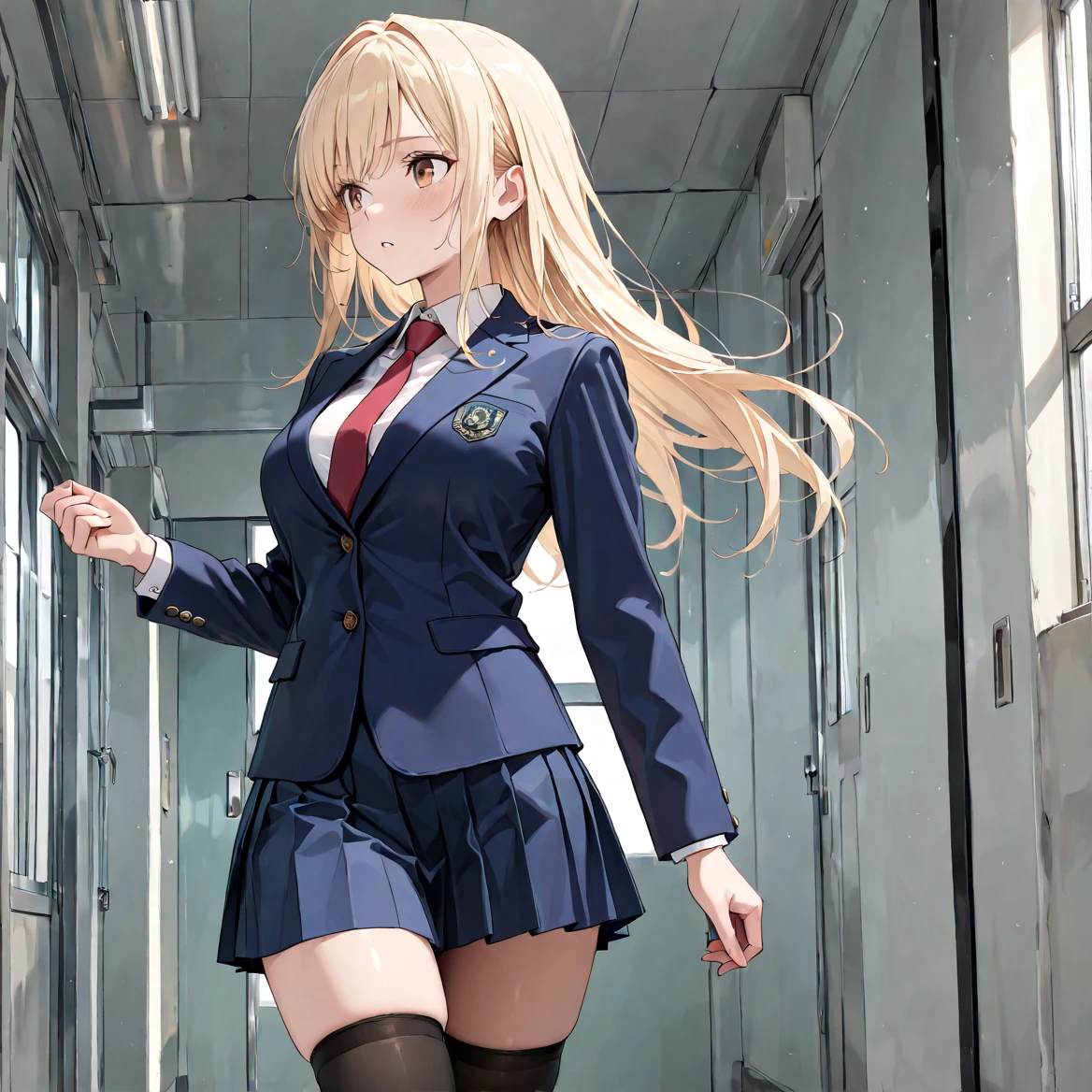 Realistic、A high school girl commuting to school by train、Blonde、Glamour、Body Con、Big Breasts、Shit bitch、Seeding