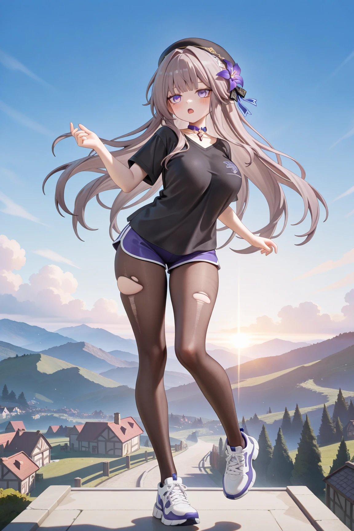 1 very beautiful female high school student,Wear a white button-down shirt and low-rise jeans(detailed outfits:1.5),Play with the ball on the grass of the football field,(On the grass:1.02),Super high value,perfect body figure,Beautiful short ponytail,Delicate hair,Fair face and skin,Beads of sweat on the forehead,Have fun on the playground,(((The chest is huge))),Breasts are full and straight:1.5,(The clothes on the chest are high and bulging, Tightness and bulging:1.5),Delicate fair and soft toes,White and delicate fingers,(Delicate sneakers:1.5),Focus on the chest,Full body photo
