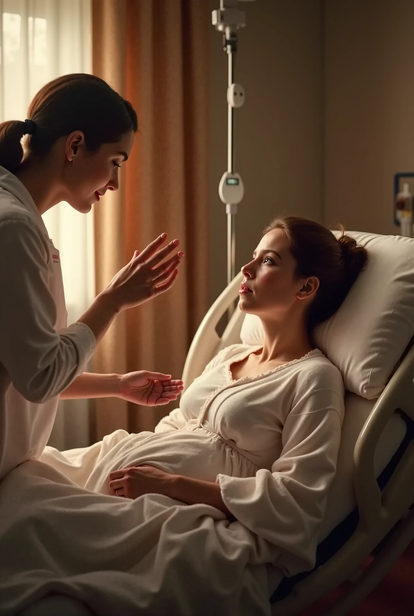 Woman, hospital, abortion, nurse, baby