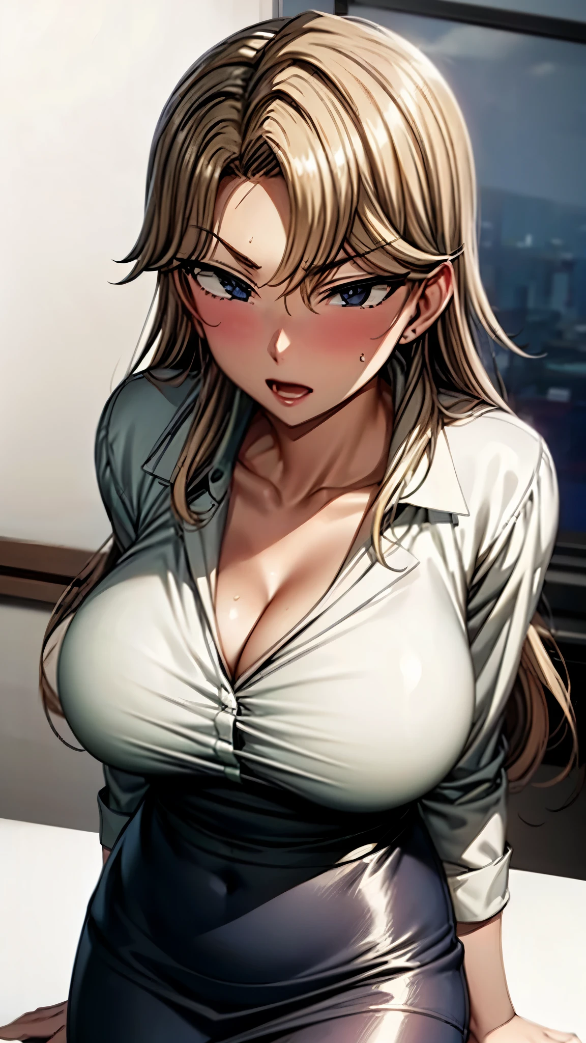 Beautiful lawyer (Highest quality,masterpiece:1.2), Perfect figure, Ultra Clear, Super detailed, Depth of written boundary, Blonde Hair, Charismatic, 36 years old