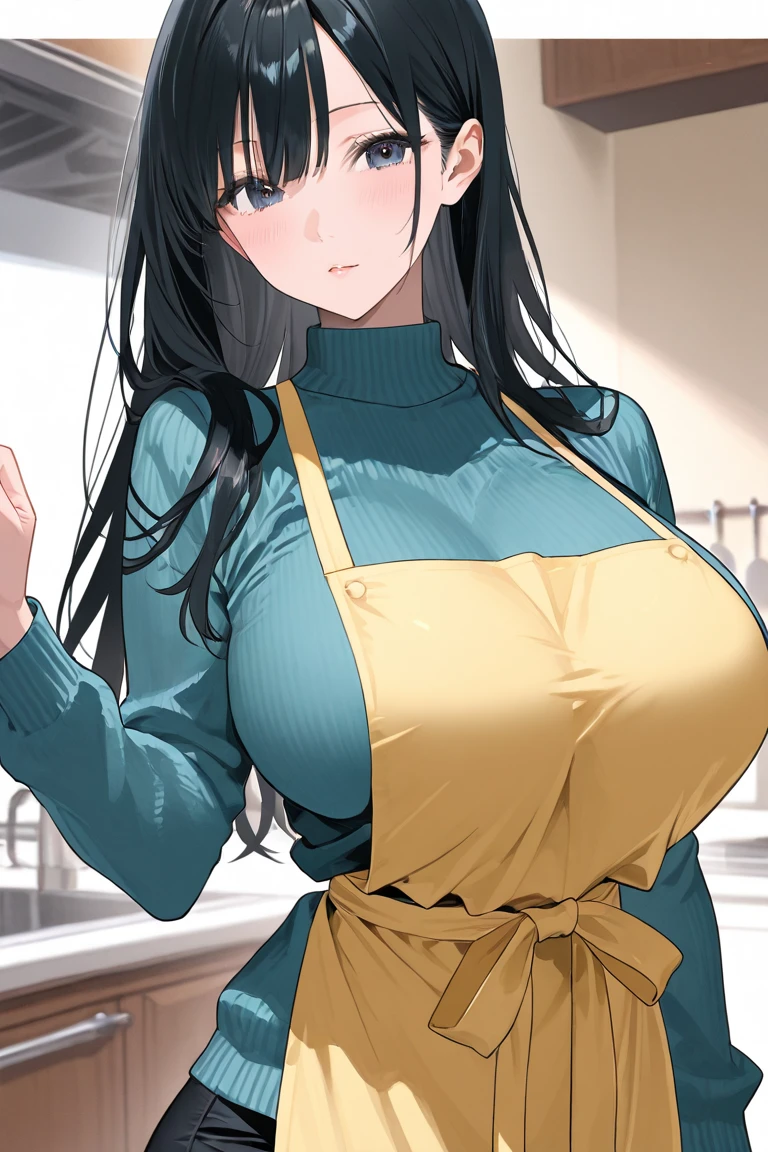 Married women、50 years old、wife、ponytail、cry、Beautiful woman、Very thick thighs、Acme Face、Sloppy body、Violent sexual activity、Knitted sweater、kitchen、Best image quality、High resolution、masterpiece、super high quality、Thick pubic hair、Orgasm Facial、Beige lace panties、Very big ass 、Blushing、4K quality、Blushing、cry of ecstasy、Wearing black knee socks、Sweaty all over、Heavy breathing、Cowboy Shot、Shaking breasts、上下にShaking breasts、Penis sheath