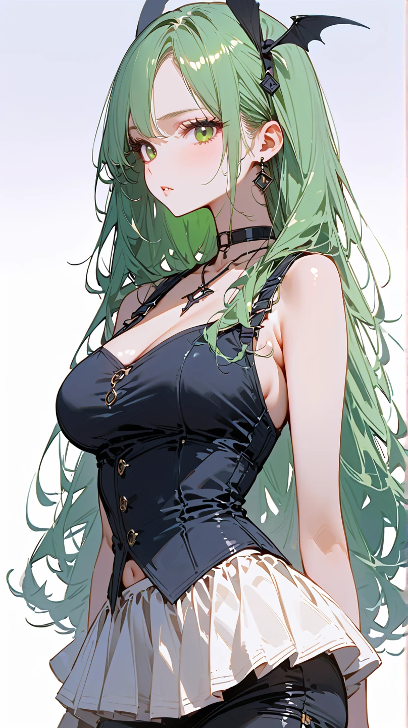 (masterpiece, best quality:1.2), cowboy shot, solo, 1girl, tatsumaki, lustful smile, closed mouth, looking at the viewer, ass, wide hips, black dress, night sky, clouds, erotica