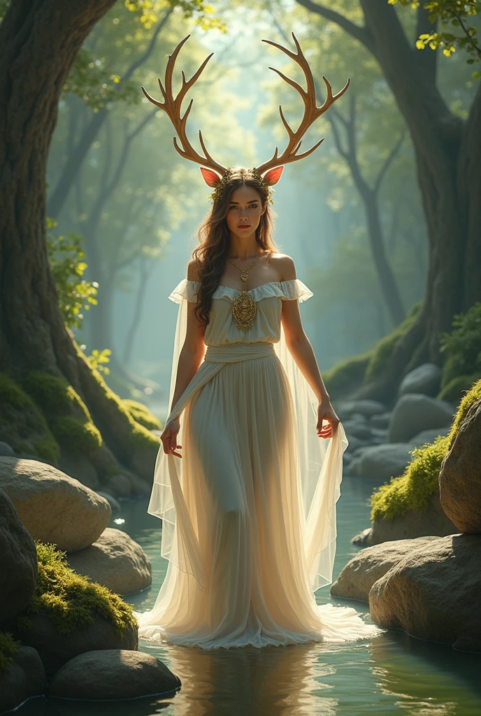 a beautiful woman, The sun-drenched forest is bathed in the golden glow of dawn. In the center of the frame,There is one wearing plant armor,Elven beauty with antlers,Goddess in plant armor,the elf, Mythical creatures surround her, Her eyes are blue.
The fauna is in complete peace with its surroundings. He is surrounded by lush trees and flowers, Birds singing in the trees. The air is filled with the sweet fragrance of wildflowers,It seems to live in harmony with the natural world.
Images are taken at an astonishing 16K resolution, With incredible detail and realism. The scenes are cinematic and dramatic, Has a perfect composition. The focus is on fauna, But the background is also lush,detail-rich.
This photo is sure to capture the imagination of anyone who sees it. It is a beautiful and evocative depiction of mythical creatures, Capture perfectly in high-quality digital format.