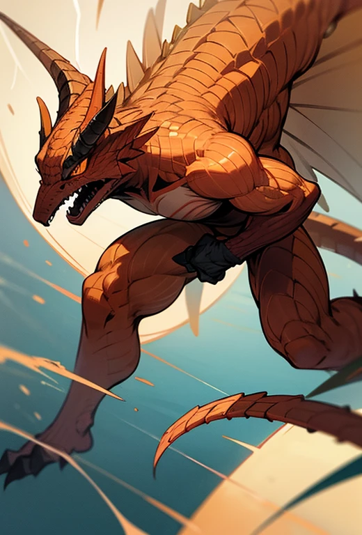 "A close-up of a majestic Charizard, showcasing its powerful and imposing presence. The orange scales on its face and neck are vividly detailed, reflecting a slight sheen under the sunlight. Its intense, sharp eyes are filled with determination, and its nostrils flare slightly as it exhales, a wisp of smoke escaping from its mouth. The flame on its tail burns brightly in the background, casting a warm, fiery glow. Charizard's wings are partially visible, framing its strong, muscular neck, emphasizing its dominance and strength. The background is subtly blurred, focusing attention entirely on Charizard's commanding and fierce expression."