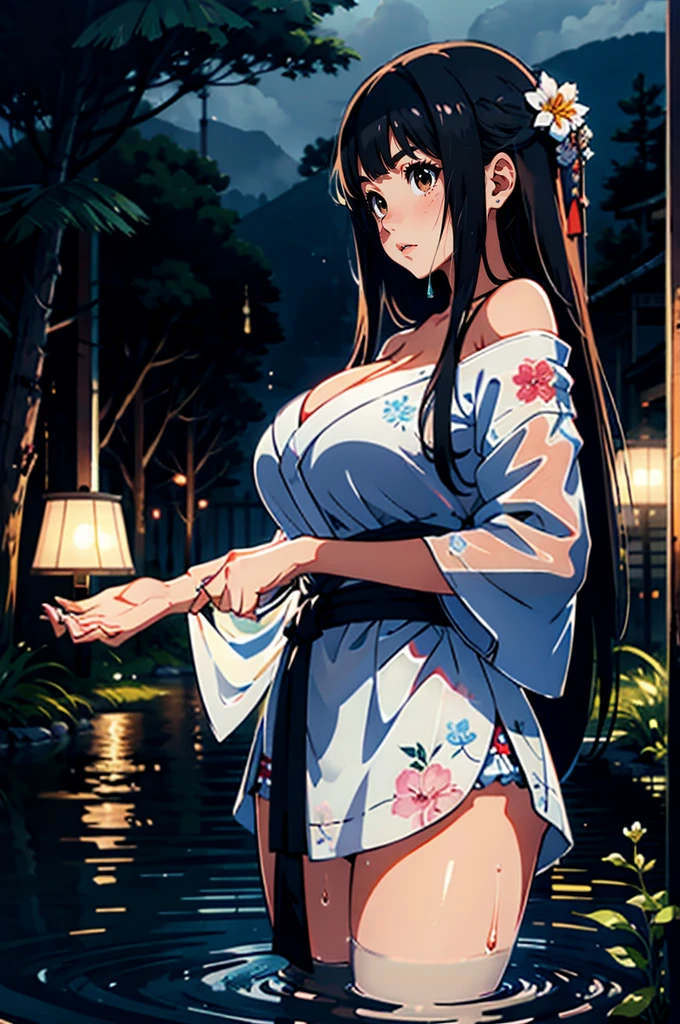 (((master piece))),(hyper quality::1.5), Hyper Detailed,Perfect drawing,。.3D,8K Illustration、clearface、Hi-Res、japanes、1 persons、adult lady、Beautiful skins、Lustrous hair、(((beautiful kimonos)))、((Luxury underwear))、(((Beautiful underwear)))、Japan background、nice background、((beatiful backgrounds))、(((Detailed drawing)))、Perfect Beautiful Girl、((Perfect Photo))、((emotional))、((Luxury))、spot light