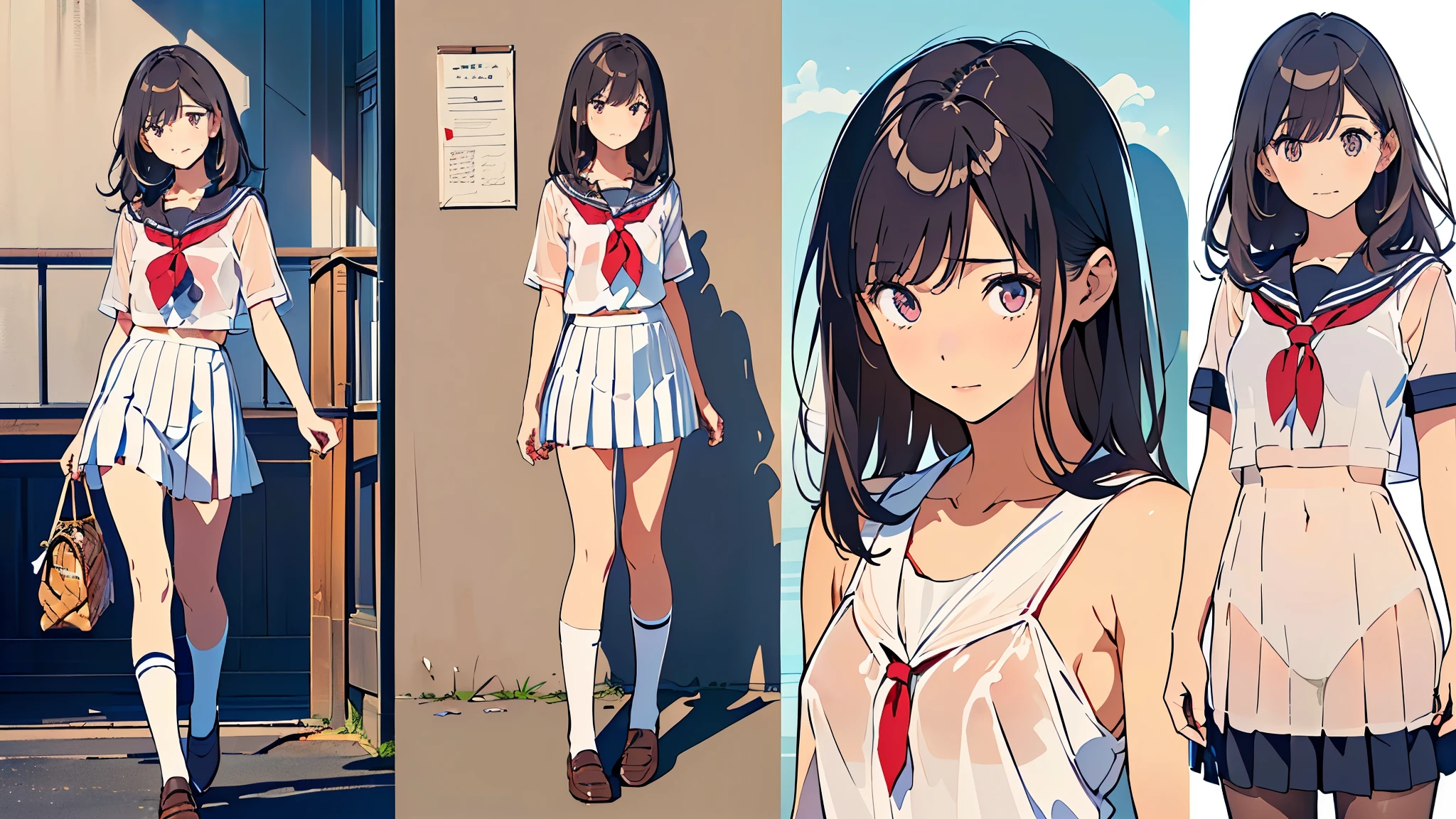 ((((realistic, Painting, 少female, 4K, masterpiece:1.5, masterpiece:1.5, top quality:1.5, high definition:1.5, Perfect Head:1.5, super detailed illustration:1.5, beautiful eyes:1.5, nude:1.5, character concept art:1.5, Official Art, HYPER DETAIL, Full of Details , high definition exquisite fan art, calm color, Deep color, watercolor, Popular characters, Best character, Supreme character, Popular charactersデザ, Best characterデザ, Supreme characterデザ, Trendy character design, Popular charactersヘアカラー, Popular charactersヘアデザ)))), (((((ティーン少female, 青年female, female, 成人female, 淑female, 二次性徴期少female, puberty, puberty処female, pubertyfemale性器, puberty少female, pubertyギャル, pubertyギャル少female, 日焼け少female, 9歳少female, 10歳少female, 11歳少female, 12歳少female, 13歳少female, Whole body, Full Body, whole body, Realistic head and torso, Age-appropriate head and body , Character design sheet , multiview, three-sided view, front view, side, side view, behind, Behind the View, Full body shot turnaround , same characters, Same role, scene of environmental change , Mr.々Composition, Mr.々Angle, having fansa, That's Fansa))))), (((female子学制服と全身全裸の比較, 全身全裸とfemale子学制服の比較, Whole bodyの着ている薄い学制服が透けている, The school uniform is see-through, revealing the naked body, The school uniform is see-through, revealing the naked body, The school uniform is see-through, revealing the naked body, The school uniform is see-through, revealing the naked body, 年齢相応のfemale性器が見えている, 年齢相応のfemale性器が透けて見えている, 全身の立ち姿勢でWhole bodyを見せている, The upper body is bent in a standing position with the whole body, 上体をのけ反らせて腋を見せてsquatting, 全身の立ち姿勢でshowing armpits, 全身の立ち姿勢で少し上体を反らせてshowing armpits, 腋を見せたsexy pose, 両腕を上げて腋を見せたsexy pose, 上体をのけ反らせて腋を見せてしゃがんだsexy pose, standing position with the upper body slightly raised to look up at the top , Age-appropriate realistic buttocks, Butt line , スポーティなButt line , 引き締まったButt line , behindからの全身を斜め下から見上げたButt line , behindからの全身を斜め下から見上げた引き締まったButt line , behindからの全身を斜め下から見上げたスポーティなButt line , back line , 最高の back line , Waist line , 最高のWaist line , Pelvic line , 最高のPelvic line , 引き締まったPelvic line , curvy beauty, curvy beauty少female, Groin, 最高のGroin, showing the body, Lift up the , toned body, appeal to abs, Appealing your armpits, showing armpitsポーズ, 腋を見せたsexy pose, Natural Gestures , 自然 Poses , Cute gestures, cute pose, Mr.々 Poses , Cool pose, aggressive pose, action pose, Brainy Pose, sexy pose, A picture perfect pose, Popular Poses , Beautiful Poses , healthy body, 健康的 Poses , smile 愛らしいsmile 最高のsmile 屈託のないsmile Baby face cute expression A rich expression Adorable Expression ish expression soft expression Angel Angel界隈 Little Devil Little Devil的 idol idolの制服 ジュニアidol female子学生の夏服 処female ignorance clear pure Obedient sexual goodness theory Closeness Evil free Emotional open aggressive sensual charming Passionate Emotional Bold Fan Shameless fine Cheerful Active active dynamic playful gesture Friendly gestures playful I miss you enjoy is delighted Happy is inviting to have sex The well-liked loved elegant stylish fashion pubertyのファッション fantasy fantasy制服 fantasy衣装 noble noble制服 upper class upper class制服 Vtuber 人気Vtuber セクシーVtuber cosplayer 人気cosplayer セクシーcosplayer positive for home sensitive succubus female Pastoral bright vibe cyberpunk History god聖 魔法少female 魔法少femaleの制服 puberty少femaleの日焼け跡 swimsuit sunburn marks on my eyes Mr.々I'm wearing an accessory Wears a lot of decorations Bright decoration Thin black tights that fit the whole body are transparent showing armpits 腕を上げてshowing armpits is pulling up her hair squatting Dance performance Dancer Dancing beautifully god々Female genitals with a straight line in the crotch of an age-appropriate girl that is completely transparent from 1枚だけのWhole bodyのアップシーン)))