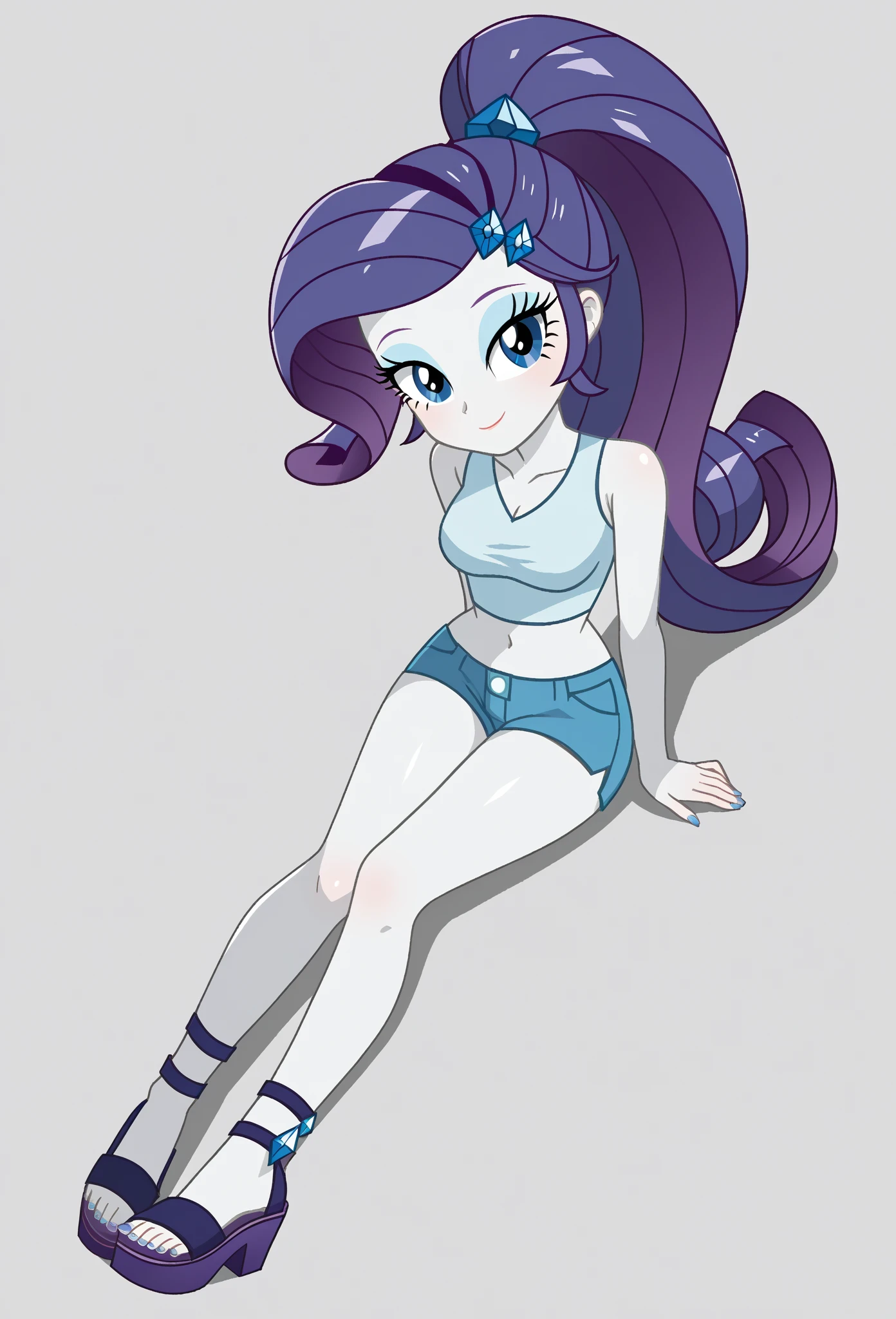 Mlp Rarity Full Body Rarity, equestria, rarity, Full body, One person, 1 girl, alone - SeaArt AI