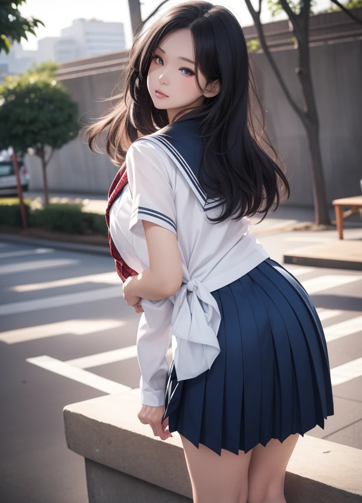 grasp、、(High school girl in short sailor suit with short sleeves)、((Realistic 12 year old little face girl who is very short in stature))、、Square sailor collar with ribbon、(High twin tails with ribbons)、drooping bangs、Grabbing your butt on the bus、((Dark blue pleated skirt with a curled up))、a beauty girl1a person、Trem lotado、((Japan man in front grabs schoolgirl buttocks))、(((molesting)))、((Japan man grabs her bust head-on))、red blush、(sexual act、erotick)、((Skirt flipped up、You can see erotic panties))、high-level image quality、realisitic、(((agony、angry expressions)))、nsfw、