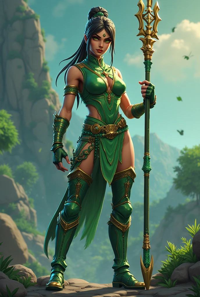 nsfw, award winning photo, 8k, soft lighting, fantasy, rugged orc female, warlock, green skin, ornate staff, bright purple armor, green lining, powerful, preparing for battle, magical runes, excited, screaming in anger, battlefield, war, fighting, smoke, dark, 8k resolution, Unreal Engine, by Boris Vallejo, trending on Pinterest, <lora:warcraftTheLora_v10:0.6>
