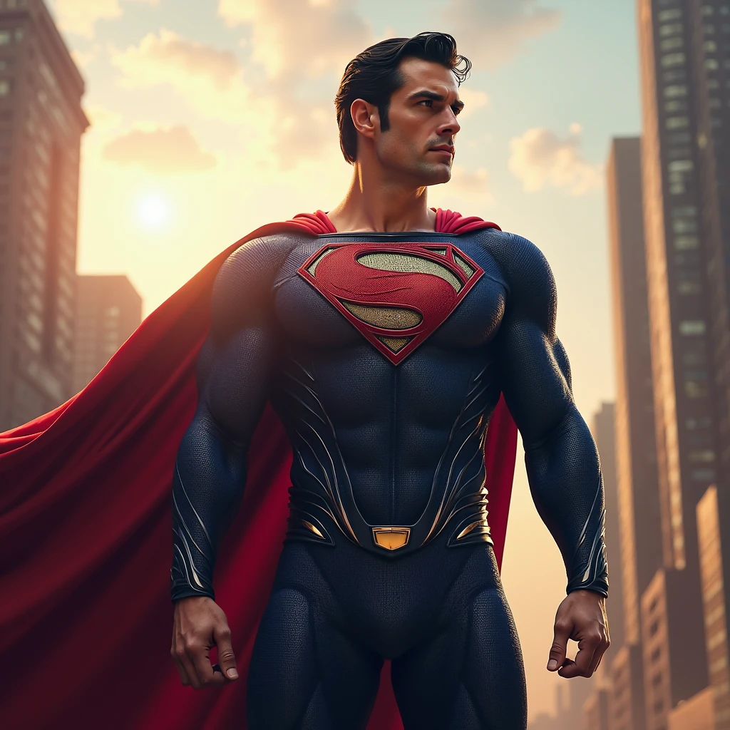 A superhero in a dramatic scene