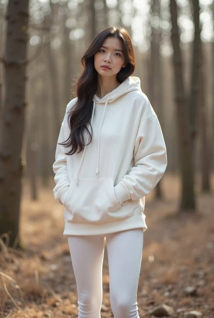 woman, (oversized wear_hoodie, Cat_ear_hood:1.3),
good hand,4K, High resolution, masterpiece, highest quality, head:1.3,((hasselblad photography)), fine skin, sharp focus, (cinematic lighting), soft lighting, dynamic angle, [:(detailed face:1.2):0.2], medium breasts,(((in the forest))),