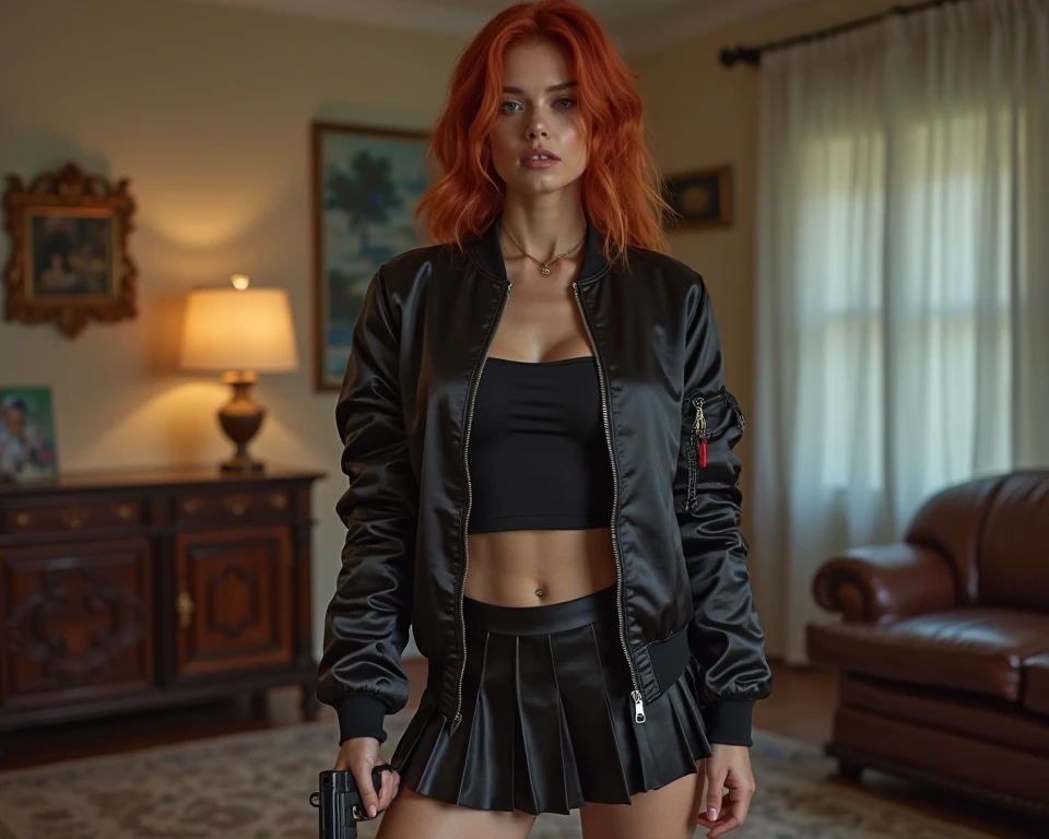 Redhaired, Punk, Female, Detective hat, Trenchcoat, Glow in the dark, , poop, Cannabis