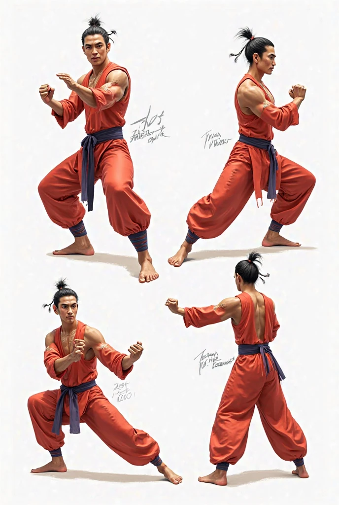 teatral style, 1 Personagem para jogo de luta estilo Street Fighter, Rei dos Lutadores, Tekken, Virtua Lutador. 1Lutador homem, 1 personagem, cicatrizes, pose de luta, Young Chinese man, roupa moderna, Cyberpunk, Fei Long, Marshal Law, Bruce Lee, garoto lutador.