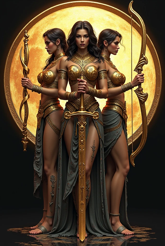girls on Mars, ???????, pubic hair, amazons, jewelry, golden chains, tiara, crown, gold bracelet, gold anklets, golden chains, golden necklace