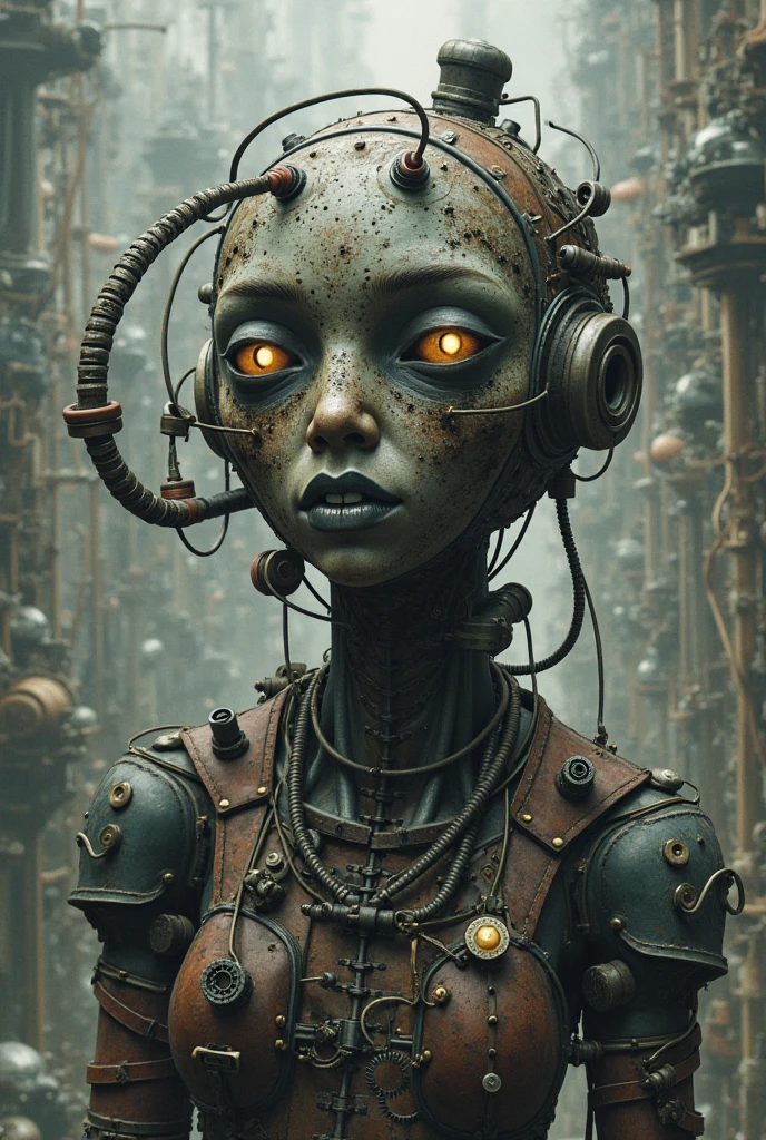 <lora:ScrapBot:0.50> scrapbot, robot, cubic design, (chain drive:1.3), camera eyes,
(vast forest background), (small scrapbot:1.1) (cleaning:1.1), between huge piles of (scrap:1.1), (cables:1.1), metals, (circuitboard:1.1),
background: dusty plains, small town ruin,
(UHD:1.1),
(detailed background visible:1.2),
(Style: subsurface scattering, (pui), analog style, realistic, film photography, highres photo, cinematic Lighting, trending on artstation),(Photorealistic:1.2),
(detailed), sharp, HDR, high quality, good resolution, maximalist, masterpiece, (Golden ratio),(detailed background:1.2), (background visible), Raw, Photo, realistic, DSLR, subsurface scattering, analog style, (Photorealistic:1.2), (crafted style), (detailed hyperrealism), (captivating photograph:1.20)