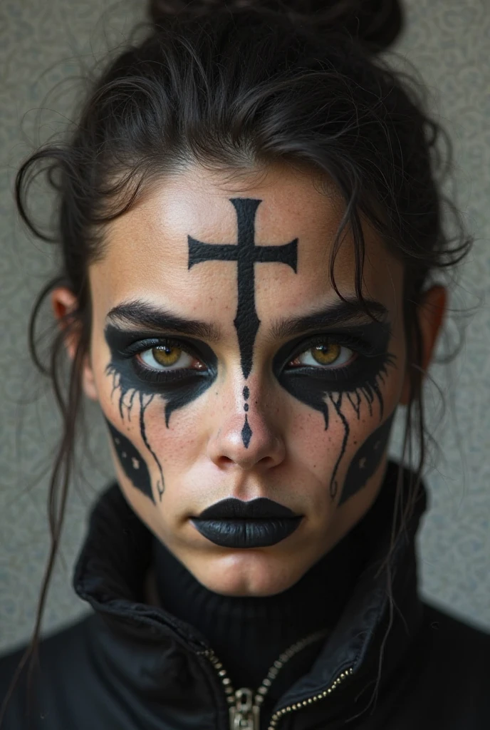 gothic photo, human skull, skeleton, with a hole in the forehead