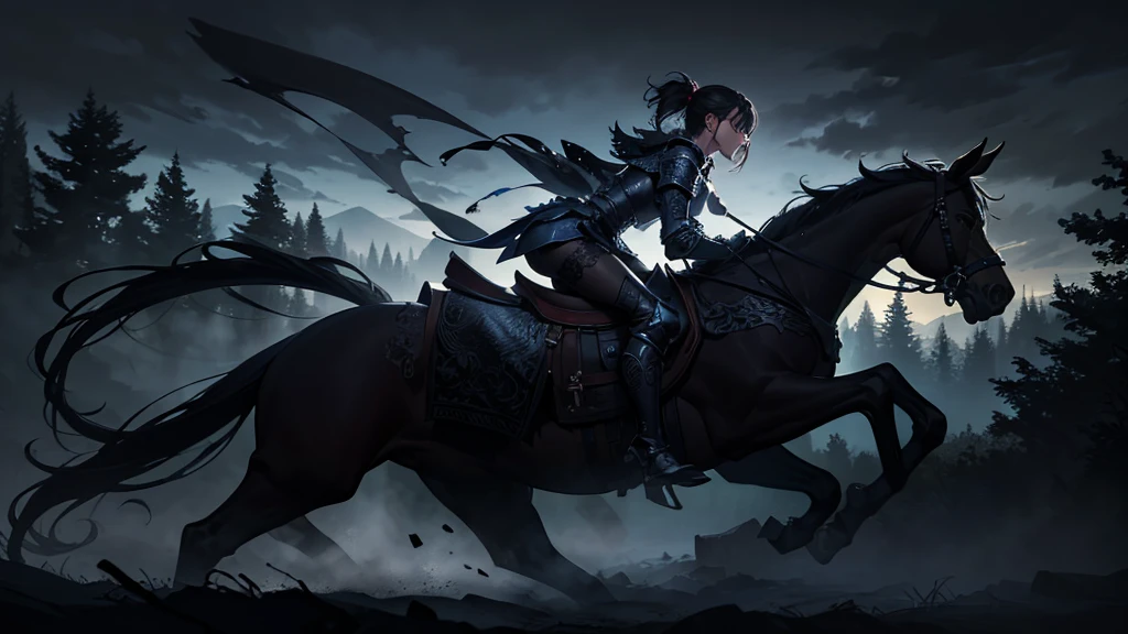 ((Best Quality)), ((Masterpiece)), ((Realistic)), ((Valkyrie)), Standing boldly before a roaring dragon's head, amidst a smoke-shrouded courtyard of a medieval fortress, due to the dragon's destructive flames shortly before the collapse stands. Debris and ash dance in the air as stray rays of moonlight find their way through the smoke into the courtyard, casting dramatic shadows. The Valkyrie, impressive in her detailed armour, her stance resolute, holds her sharp-forged spear ready to confront the dragon. Her helm reflects the flickering fire erupting from the dragon's head. Every piece of their armor and every element of their appearance speaks of their bravery and willingness to fight. The scorpion fish is a masterpiece in its own right, with bright, fierce eyes and sharp teeth protruding from its wide-open maw. Smoke and sparks rise from its nostrils, creating an ominous aura. Its mighty scales gleam in the dim moonlight, every detail testifying to its fearsome presence. The entire scene is lit by the flickering flames that eat away at the stonework of the once-proud fortress. One can clearly see the rough masonry, the cracks in the stones and the dust rising from the collapsing walls. Eye to eye, quaint, masterpiece