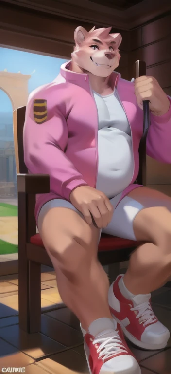 score_9, score_8_wonderful, score_7_wonderful, sauce_anime ,tribe,Male Focus,Part 1: , 1 male,No pants,Red tie,blazer,Bow-legged,Place your hands behind your head.,penis,Wear a collar with a lead,View your audience,Crouching,Pink Hair,Spiky Hair,humiliation,To be sold,market,Signboard with price tag,business